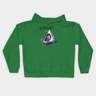 Christmas Shark Kids Hoodie